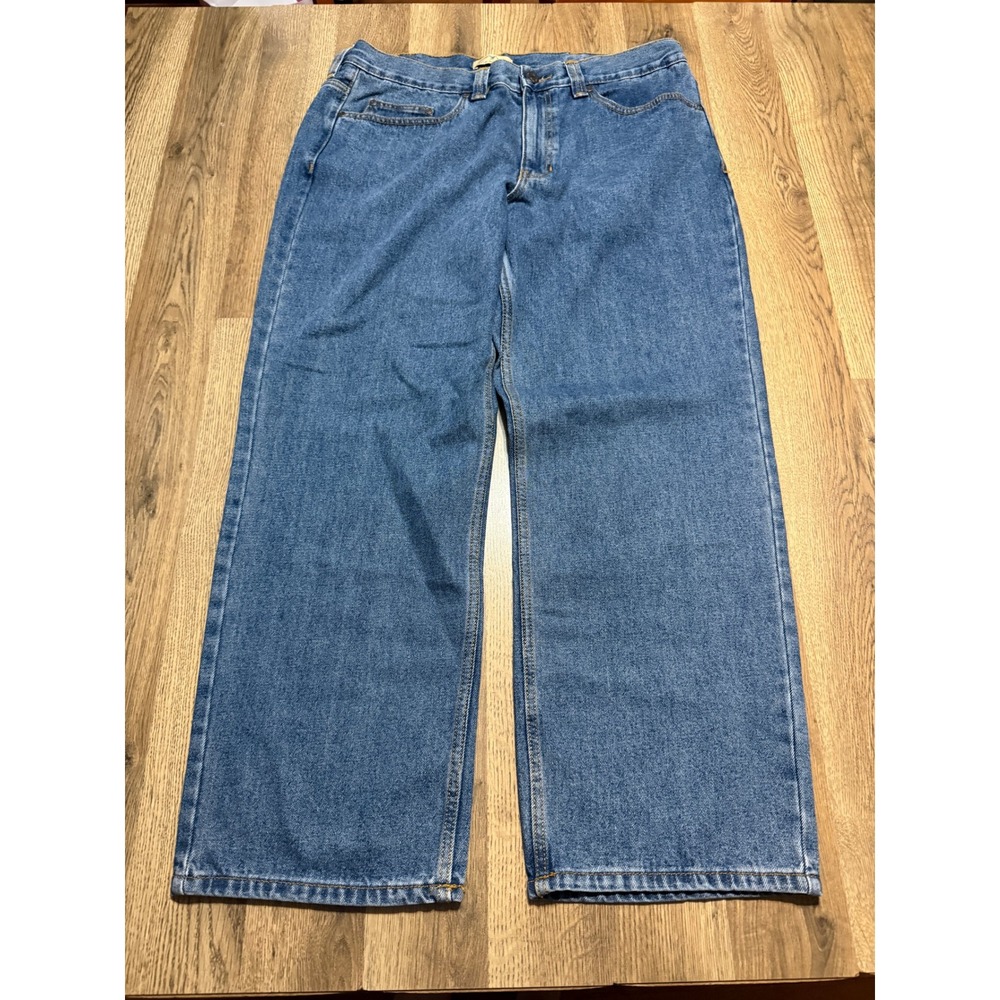 Blue Mountain Jeans Mens Size 38x30 Blue Denim Pants Straight Leg Casual